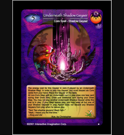 Underneath Shadow Geyser - Foil